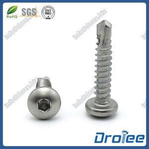 China Pan Head Allen Socket Head Self Drilling Screws Stainless Steel 18-8/316/410 factory