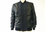 Mens Navy Blue Bomber Jacket With Tape On Front Chest Exstreamed On Sleeve