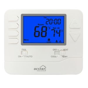China Heagstat NTC Sensor and Anti-Flammable ABS PC 7 Day Programmable Thermostat for Heat Pump Control on sale