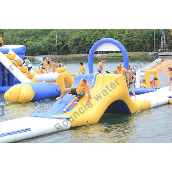 Floating Inflatable Water Slide For Lake