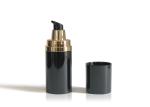 Facial Care Cream Airless Cosmetic Bottles With Black High End Airless Lotion