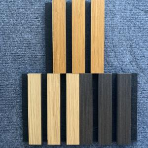 China Fire Proof Wood Veneer Wall Panels Sound Absorption Proofing Wooden Slat Panel factory