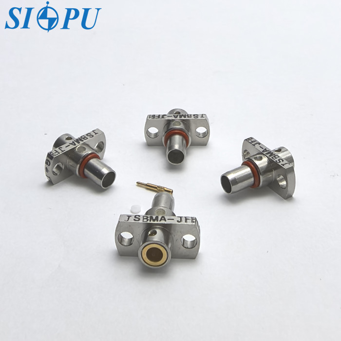 SBMA Male Flange Mounted RF Coaxial Connector For 1 # Semi Steel Or Semi Flexible Cable
