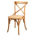 Hotel Event Furniture Stackable Wooden X Back Chairs for Restaurant Dining in