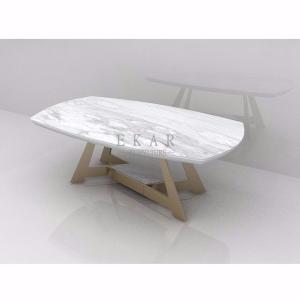 China Northern European Simple Style Modern Marble Coffee Table ZZ-ZC1711 factory