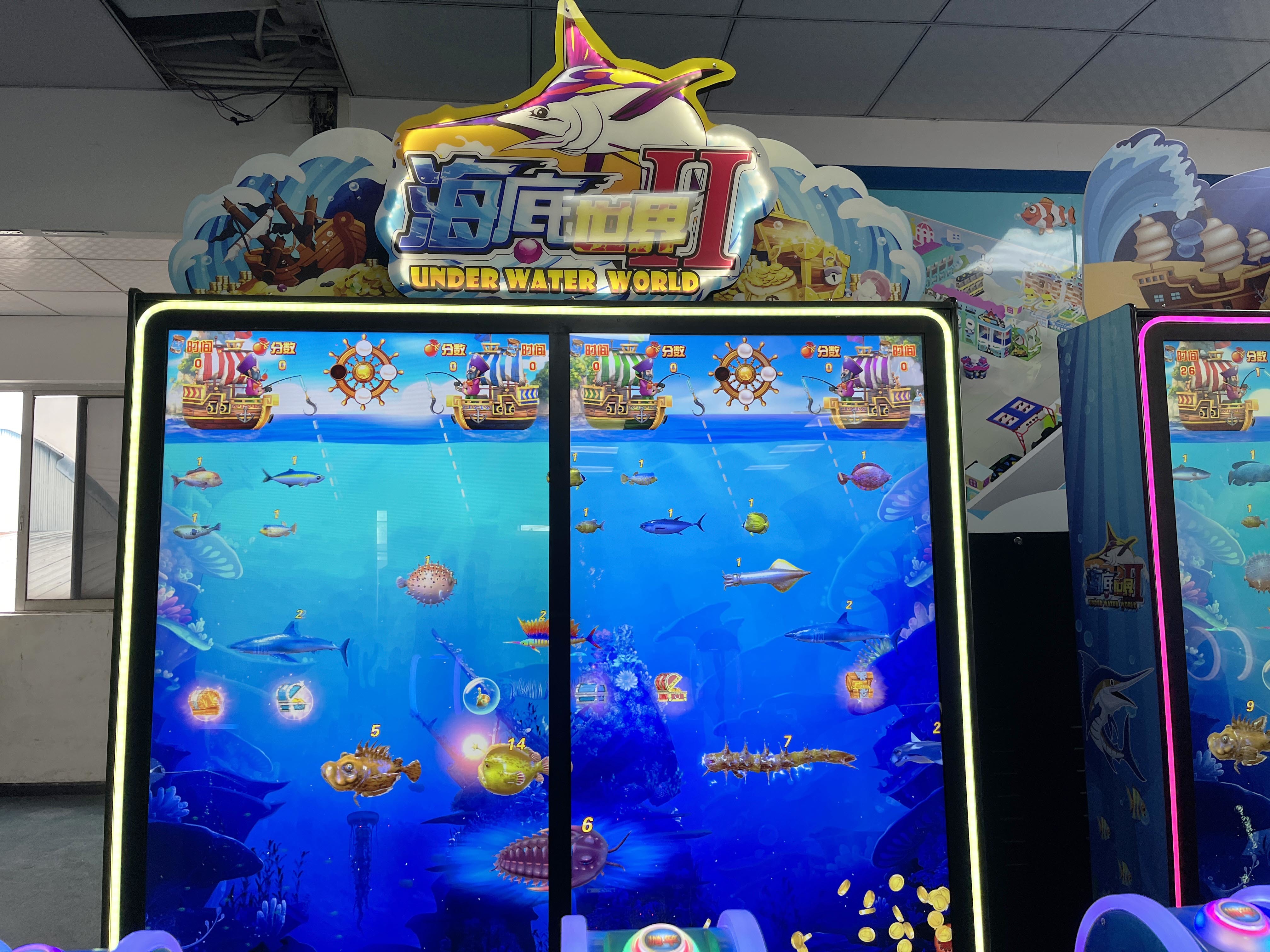 Elevate Your Gaming Experience Coin Operated 65LCD Fishing Redemption Game Machine With Our Go Fish Lottery Video Game Machine