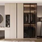 Luxury Wardrobe Hotel Room Cabinets Bedroom Dressing Cabinet Integrated