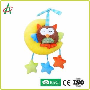China EN71 No Irritation Hanging Moon And Star Baby Plush Toys factory