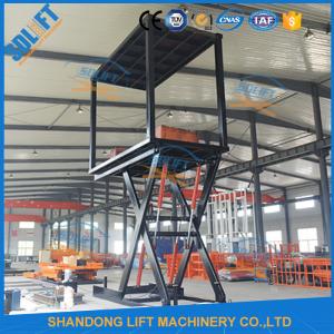 China 3T+3T 3M Double Deck Car Parking System , Double Platform Scissor Car Lift for Home Garage factory