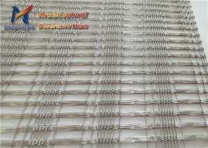 China SS316L Glass Wire Mesh 30m 1.2mm Laminated Glass With Fabric Interlayer factory