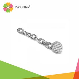 China Silver Color Orthodontic Parts Orthodontic Button Chain factory