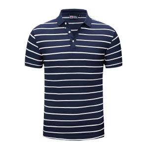 China Multicolor Striped OEM Polo Collar T Shirt 100% Cotton factory