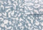 340GSM 100% Polyester Velvet Fabric Circle Fleece Loop Blue And White