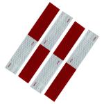 Red And White Prismatic DOT-C2 Vehicle Safety Marking Reflective Tapes For Truck