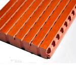 Paint Spraying Fireproof Wooden Grooved Acoustic Panel Museum Sound Absorbing