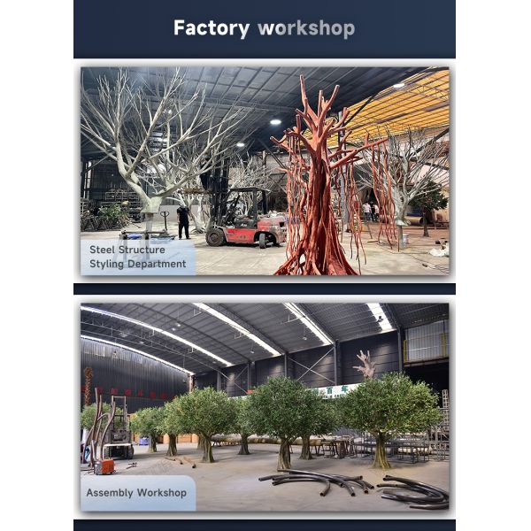 Large Artificial Tree Decorative PlantWedding Giant Faux Olive Tree For Indoor Decoration Silk Plants Luxurious Mall Decoration