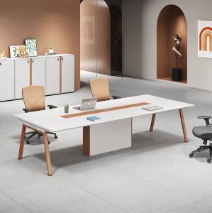 China Modern Wooden Modular Office Furniture Table 2 4 Person Cubicle Workstation Manager Staff Desk factory