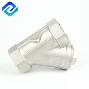 China 304 Stainless Steel 100 Mesh SS Y Strainers Valve Casting Hexagon Plug factory