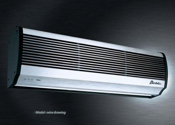 White Low Wind Resistance Electric Warm Air Curtain Heater 180cm / 150cm