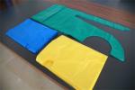 Colorful Disposable PE Apron Flat Packed , Plastic Kitchen Aprons OEM Service