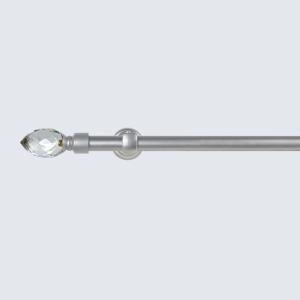China Multi Size Single Bracket Pipe Curtain Rods Aluminum Alloy Durable Curtain Hardware factory