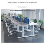 80 kgs Capacity Modern White Telescopic Metal Coffee Sit Table with Lifting