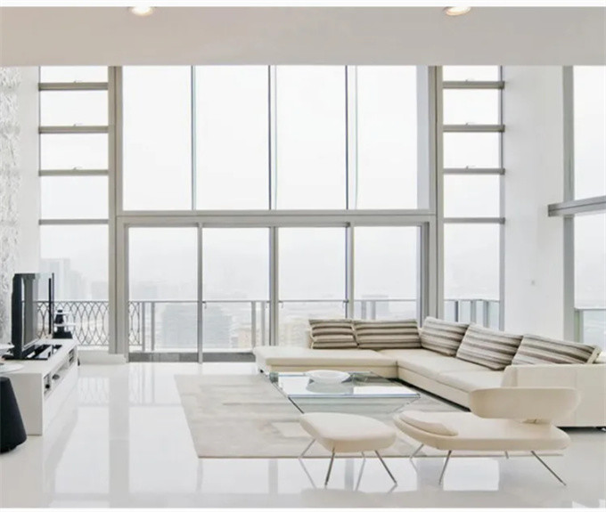 Custom Design UPVC PVC Windows With 70mm Window Frame Width