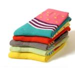 Trendy colorful christmas promotional style OEM thick winter cosy cotton socks