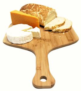 China Easy Cleaning Bamboo Pizza Board Wooden Serving Tray FDA SGS Certificate factory