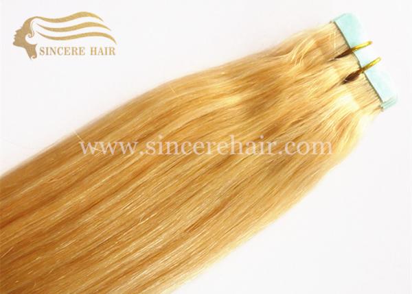 55 CM Straight Remy Single Drawn Double Sided Glue Tape Hair Extensions 2.5 G X