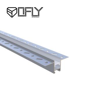 China Rimless Plaster In Recessed Led Profile 56mm With Opal Cover factory