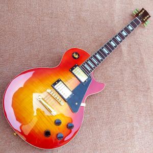 China Standard LP 1959 R9 electric guitar, Cherry burst color electric guitar with Gold hardware, free shipping factory