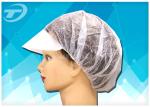 Peaked cap , made from non - woven fabric , white / blue / green , CE certificat