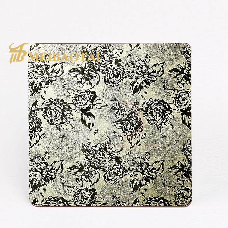Sustainable Embossed Stainless Steel Sheet Slit Edge For Door Decoratve