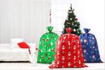 Eco Friendly Colorful Plastic Gift Wrap Bags , Giant Christmas Gift Wrap Bags