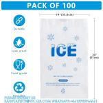 15 Lb. Plastic Drawstring Ice Bags 14 X 24 Inch Heavy-Duty Plastic Ice Bags With
