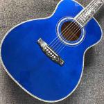 Custom Solid Spruce 41 Inch D Style Acoustic Guitar Abalone Ebony Fingerboard