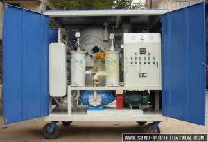 China Portable Vacuum Oil Purifier Machine Double Stage oil purificaiton oil treament For transformer oil factory