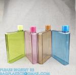 Square Purse Flat Slim Water Bottle, Memobottle, Cups for Outdoor Sports Camping