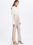 Elegant Women Blouse Tops With Asymmetrical Neck