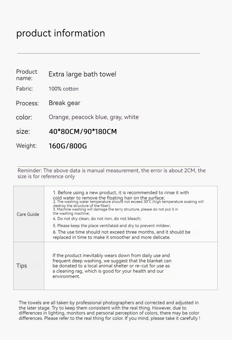Customized Polyester/Cotton Luxury Hotel Embroidery Bath Towel Set for Super Absorbency