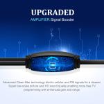Black Clock Thin Paper high gain yagi antenna Indoor 20dB Gain