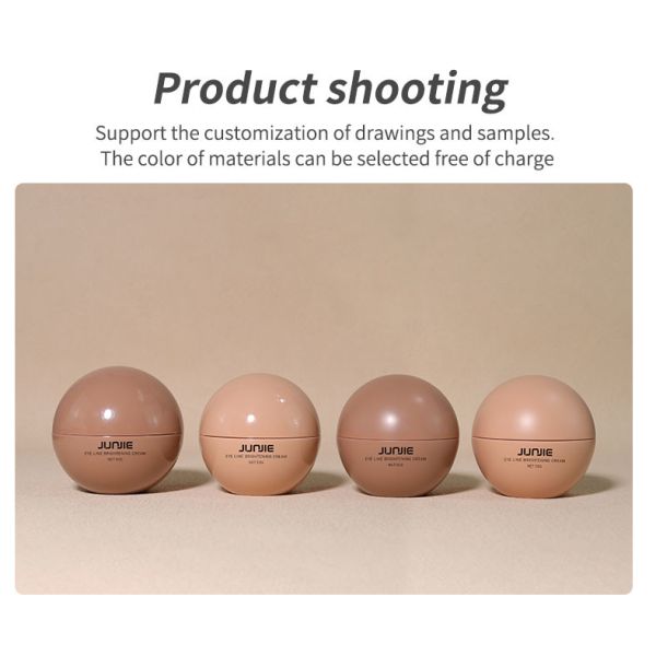 10g 15g 20g 25g 30g 50g Body Scrub Container Ball Shaped Skincare Jars Cosmetic Cream Plastic Jar With Logo