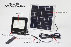 China 50w 5400 Lumen Solar LED Flood Lights / High Lumen Solar Landscape Flood Lights factory