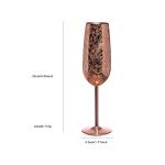 Etching Stainless Steel Champagne Flutes Glass 200ml Champagne Glasses For
