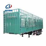 Steel 3 Axle Stake Animal Livestock Transport Cargo Fence Truck Trailers 60-80