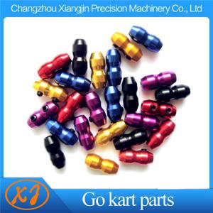 China Adjustable Aluminium Anodised Go Kart Throttle Cable Clamp for Brake &amp; Throttle OEM go kart spare parts factory