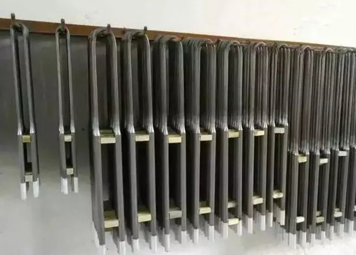 Experimental Furnace Mosi2 Electric Rod Heater , 1700C Industry 110v Heating Element