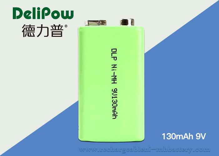 China Reliable NiMH 9V Rechargeable Battery , 130mAh Aa Industrial Batteries factory