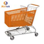 100L - 200L Half Plastic Supermarket Trolley Customizable Colour Logo